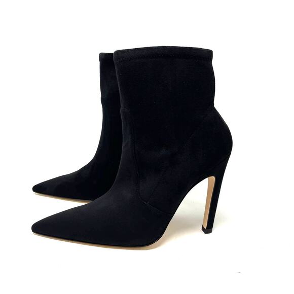 Good American Icon Bootie Suede Black Size 7 GA007K-E - Picture 7 of 8